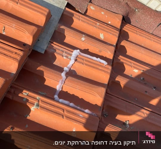 גג רעפים עם חומר איטום נגד יונים